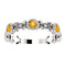 Platinum Citrine and Diamond Vintage-Style Ring (0.03 Ctw, G-H Color, SI1-SI2 Clarity)