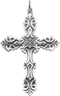Design Cross Sterling Silver Pendant