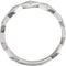 Diamond Geometrical Design 6.5mm Ring, Sterling Silver (.1 Ctw, GH Color, I1 Clarity) Size 6