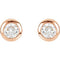 Diamond Stud Earrings, 14k Rose Gold (1 Cttw, Color GH, Clarity I1)