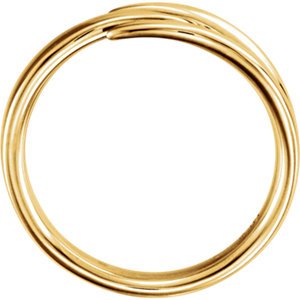Negative Space Ring, 14k Yellow Gold,