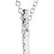 Diamond Sideways Cross Pendant Rhodium Plate14k White Gold Necklace, 18" (1/5 Cttw)