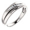 Men's Platinum 7-Stone Diamond Wedding Band (.03 Ctw, Color G-H, SI2-SI3 Clarity) Size 12