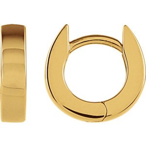 Hoop Earrings,14k Yellow Gold (10mm)