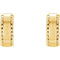 Bead Trim Earrings, 14k Yellow Gold