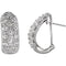 Cubic Zirconia Earrings, Sterling Silver