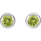 August Birthstone Stud Earrings, Rhodium-Plated 14k White Gold