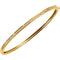 Petite Diamond Bangle Bracelet, 14k Yellow Gold, 7" (.33 Cttw, HI Color, I1 Clarity)