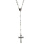 INRI Crucifix Rosary Necklace, Sterling Silver, 29.5"