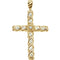 Paternoster Diamond Cross 14k Yellow Gold Pendant