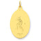 24k Gold-Plated Sterling Silver St. Christopher Baseball Medal