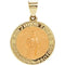 14k Yellow Gold Hollow Round Spanish St. Jude Medal (19MM)