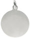 Sterling Silver Antiqued Saint Christopher Medal Pendant (16X12 MM)