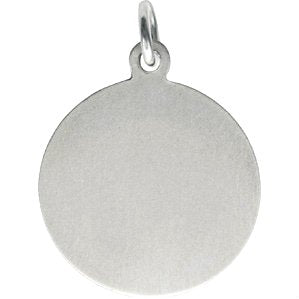 Sterling Silver Antiqued Holy Family Medal (20X15MM)