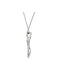 14k White Gold .05 Cttw. Diamond Necklace