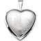 Milgrain Edge Heart Sterling Silver Prayer Locket (15.80X16.00 MM)