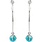 Missoma Turquoise Hoop Earrings, Sterling Silver (50mm)