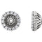 Platinum Diamond Cluster Earring Jackets (4.1MM) (0.16 Ctw, G-H Color, SI2-SI3 Clarity)