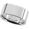 Men's Sterling Silver Wide Square Comfort Fit Ring, Size 11