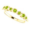 Peridot 7-Stone 3.25mm Ring, 14k Yellow Gold