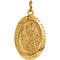 14k Yellow Gold Oval St. Christopher Medal (19x14 MM)