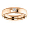 Men's 14k Rose Gold Diamond 6mm Milgrain Band (.10 Ctw, Color G-H, SI2-SI3 Clarity) Size 10