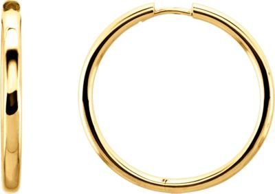 Hoop Earrings, 14k Yellow Gold (24mm)