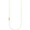 Infinity Sideways Cross 14k Yellow Gold Necklace, 16" and 18"