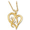 Diamond Heart Pendant 14k Yellow Gold Necklace, 18" (GH Color, I1 Clarity, .03 Cttw)