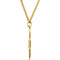 Sterling Silver 24k Yellow Gold Plated Four-Way Medal Necklace, 24" (34.51x28.96 MM)