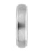 Men's Brushed Titanium 6mm Comfort-Fit Step Band