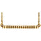 Petite Bead Trim Bar Necklace, 14k Yellow Gold, 16-18"