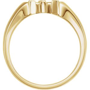 Men's Horseshoe Ring, 14k Yellow Gold, Size 10