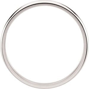 7mm Titanium Comfort Fit Dome Band, Size 11