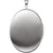 Oval Fish Cross Satin-Brushed Sterling Silver Locket Pendant (26.00X20.00MM)