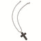 Edward Mirell Black Titanium Casted Cross Pendant Necklace, 20"