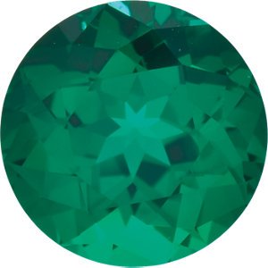Emerald Inlay Cross Rhodium-Plated 14k White Gold Pendant (22.8x11.3MM)
