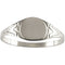 Childrens Sterling Silver Youth Round Signet Ring, Size 3