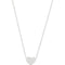 Diamond Heart 14k White Gold Necklace, 18" (1/10 Cttw, HI Color, I1 Clarity)