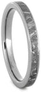 Gibeon Meteorite 3mm Comfort-Fit Titanium Band, Size 10.25