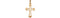 Patonce Cross 14k Yellow Gold Pendant