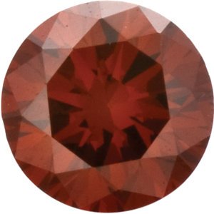 16-Stone Cognac Red Diamond Bar 14k Rose Gold Pendant Necklace, 18" (.16 Ctw, Cognac Red, I2 Clarity)