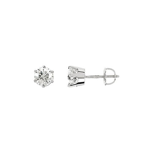 Diamond Stud Earrings, Rhodium-Plated 14k White Gold (2 Cttw, Color GH, Clarity I1)