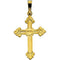 Fancy Cross 14k Yellow Gold Pendant