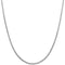 1.5 mm 14k White Gold Hollow Popcorn Chain, 16"