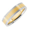 6 mm 14k Rose Gold and 6mm 14k White Gold Two-Tone Comfort-Fit Band, Size 10.5