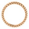 14k Rose Gold 3.75mm Comfort-Fit Rope Pattern Band