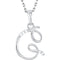 5-Stone Diamond Letter 'G' Initial 14k White Gold Pendant Necklace, 18" (.03 Cttw, GH, I1)