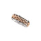 8mm 14k White and Rose Gold Hand Woven Band, Size 5.5