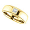 Men's 14k Yellow Gold Diamond 6.8mm Milgrain Band (.25 Ctw, Color G-H, SI2-SI3 Clarity) Size 10.5